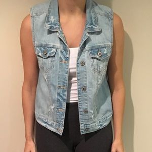 Hollister Jean vest size large
